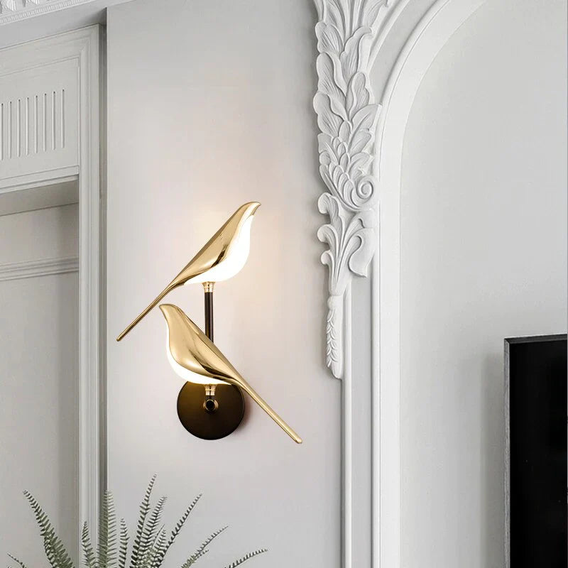 Væglampe i Guld Designet til Elegance 7