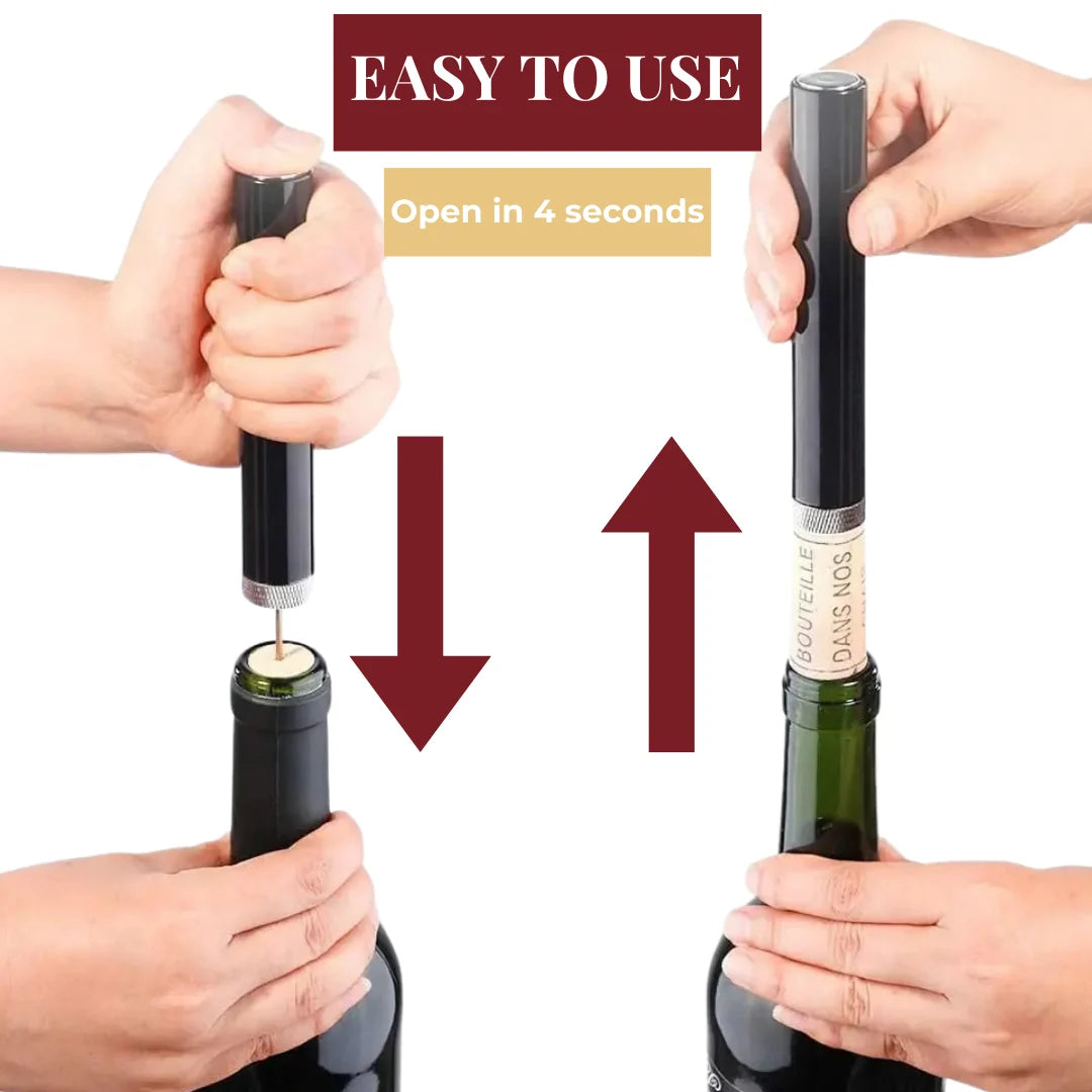 Vinåbner til kvinder med trykluft og ergonomisk design 1