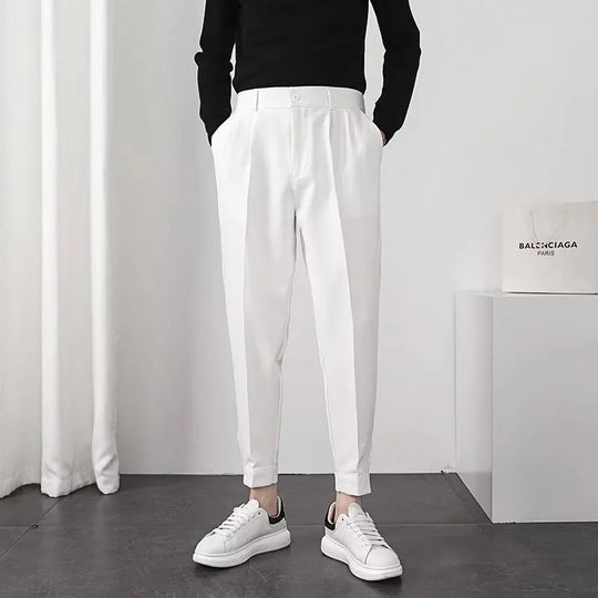 Pleated Tapered Blazer Bukser til mænd