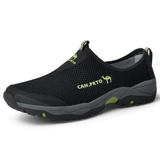 Mesh-slip-on sneakers til mænd