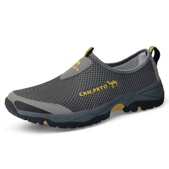 Mesh-slip-on sneakers til mænd