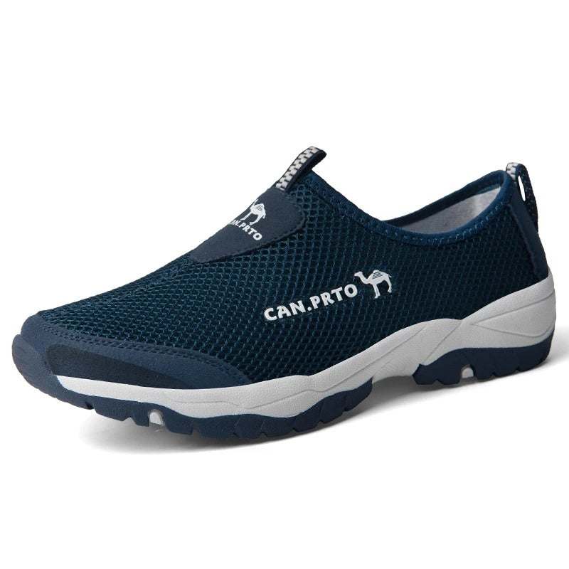 Mesh-slip-on sneakers til mænd
