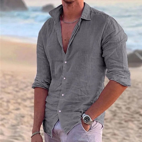 Casual linned polo til mænd