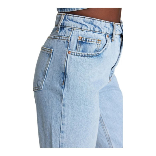 Denimbukser med lige ben til kvinder
