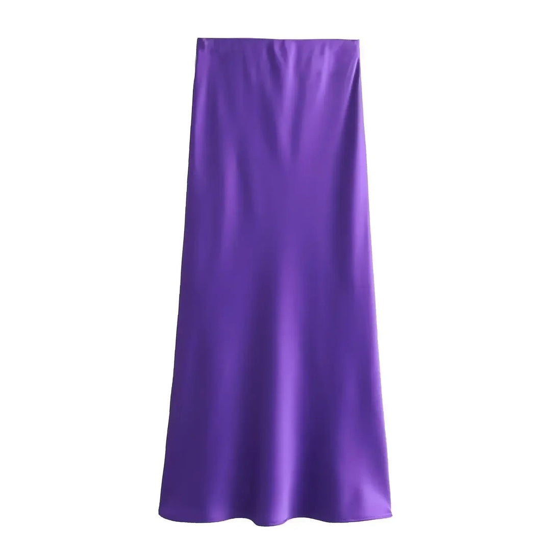 Kvinders Slim Fit Satin Snøre-kjole