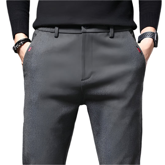 Slim fit bomuldsbukser til mænd