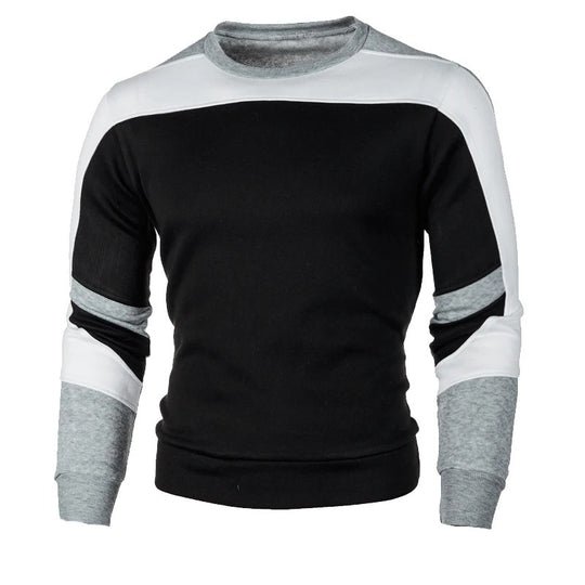 Afslappet sweatshirt med rund hals til mænd