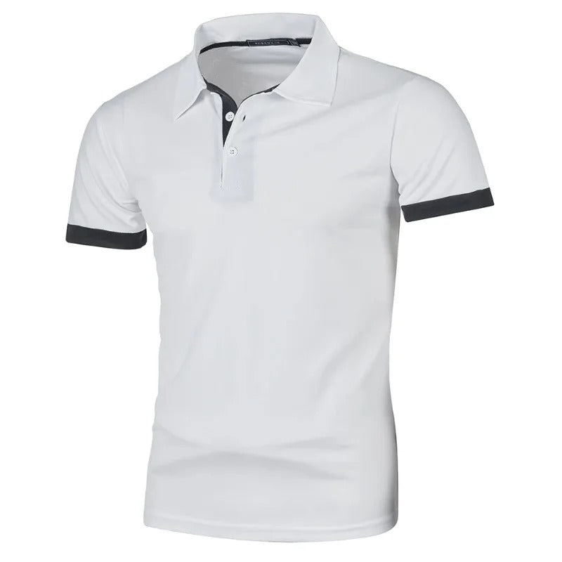 Herre polo med korte ærmer