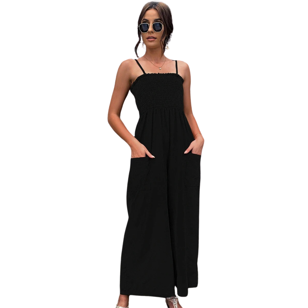 Vintage Spaghetti Strap Romper til kvinder